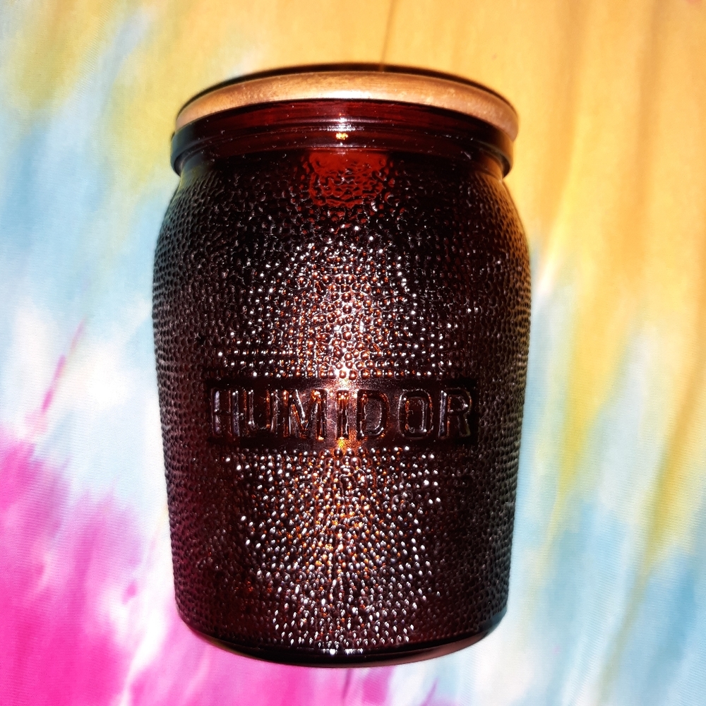 Duraglass Humidor brown glass tobacco cigar keeper - Picture 5 of 8